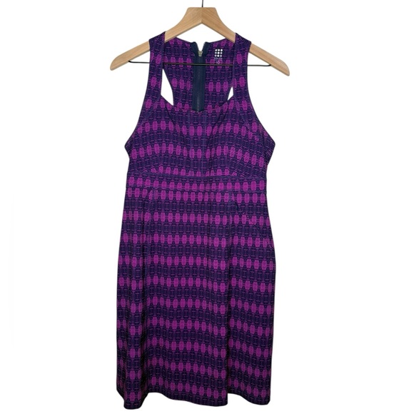 Title‎ Nine Arabella Nimblene Tank Dress Zipper Racer Back Stretch Size 10 - Picture 2 of 9
